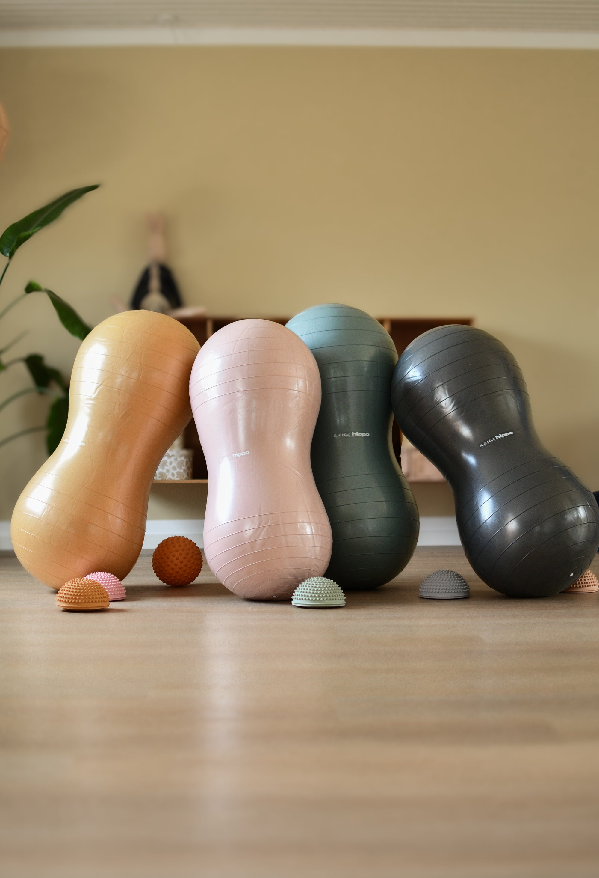 Erdnussförmiger Balanceball - Dunkelgrau