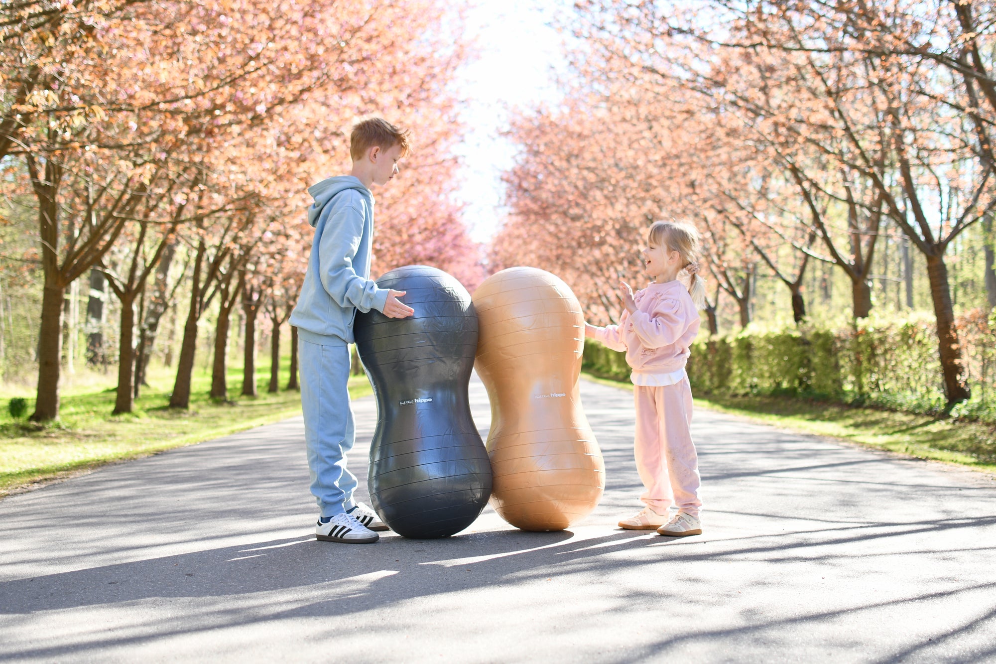 Erdnussförmiger Balanceball - Dunkelgrau